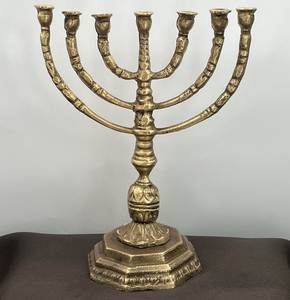 Bespoke Menorah <b>Candle</b> Holders Artisan Crafted Hanukkah Celebration Decorative Religious Home Display Premium Metal Finish Colle - Product Image 6