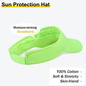 Visera Personalizada Unisex, Gorra Deportiva Ajustable con Protección UV, Ligera, para Correr, Golf, Tenis, OEM - Product Image 3