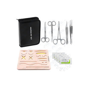 Kit d'outils de pratique de suture Kit de pratique de suture pour la peau médicale Kit de pratique de formation de coussinets de suture pour les étudiants en médecine et en soins infirmiers - Product Image 1