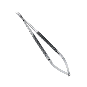 Ciseaux micro-chirurgicaux de qualité supérieure, lames courbées de 12 cm, acier inoxydable de haute qualité, réutilisables, instruments de microchirurgie supérieurs - Product Image 2