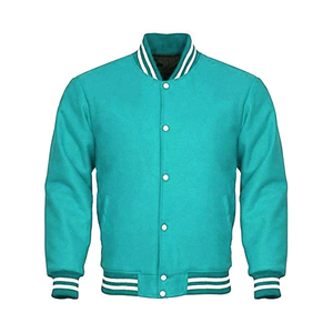 Veste universitaire rouge pour homme, couleur unie, col rabattu, coupe classique, vêtement d'automne, fermeture à boutons, matière polyester - Product Image 5