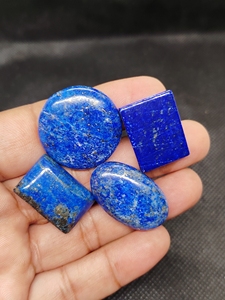 Lote de Cabujones de Lapislázuli Azul Natural, Lote de Gemas de Lapislázuli Semipreciosas para Joyería, Piedras Pulimentadas Lisas de Formas Variadas - Product Image 5