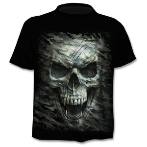 เสื้อยืดผู้ชายทรงใหญ่พิเศษ ผ้าหนา พิมพ์ลายทั้งตัว คอเสื้อหนา พร้อมโลโก้ DTG สไตล์วินเทจ - Product Image 6