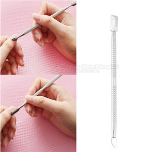Empujador de Cutículas de Acero Inoxidable Premium para Manicura, Doble Punta, Reutilizable, Acabado Liso, Cuidado de Uñas - Product Image 2