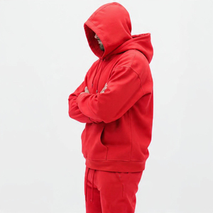 Conjunto Deportivo de 2 Piezas para Hombre, Talla Grande, Sudadera con Capucha y Pantalones Deportivos de Felpa de Algodón, Ropa Deportiva Urbana con Logotipo Personalizado - Product Image 6