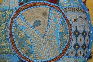 Patchwork Pillow Boho Round Floor <b>Cushion</b> Meditation <b>Cushion</b> <b>Cover</b> Handmade <b>Cover</b> Home Textiles Sofa <b>Cushion</b> <b>Cover</b> - Product Image 4