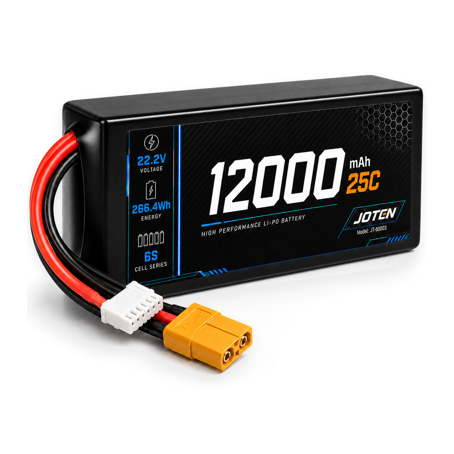 12000mAh 6S 12S 14S LiPo Battery 22.2V 25C High Discharge Rechargeable Power Pack With XT90 Connector For RC UAV Drone · image 1