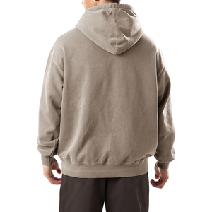100% Cotton Acid <b>Wash</b> Double Sleeve Hoodie Streetwear Sun Faded French Terry for <b>Boys</b> Digital Printing Winter Hoodie - Product Image 4