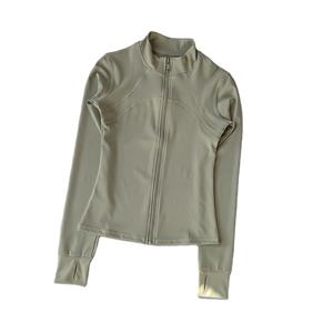 Traje de Yoga para mujer, chaqueta deportiva de manga larga con cuello de pie de gama alta para correr, entrenamiento, Fitness, Top, traje para correr a prueba de viento - Product Image 3