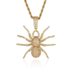 Pendentif personnalisé très demandé, entièrement serti de moissanite, motif araignée, passe le test du diamant, bijoux hip-hop - Product Image 5