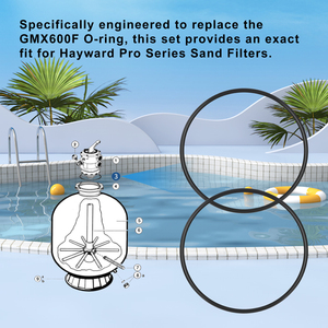 Joint torique pour réservoir de valve GMX600F O-263, lot de 2, remplacement pour filtre à sable <span class=keywords><strong>Hayward</strong></span> Pro Series, compatible avec les filtres des séries S140T S144T S164T - Product Image 5