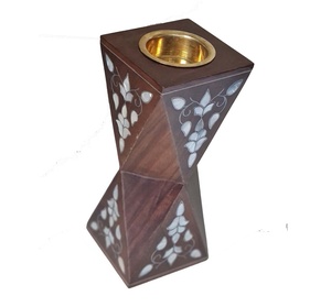 Handmade Bone Inlay Eid Ramadan Wooden Fragrance Scented Religious Wooden Bakhoor <b>Burner</b> At Competitive Price from India. - Product Image 3