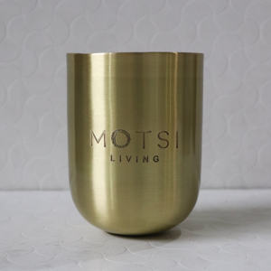 Recipiente de Lujo para Velas de 16 oz, Hecho a Mano en Latón Sólido Dorado, Personalizable con Grabado, para Fabricación de Velas - Product Image 4