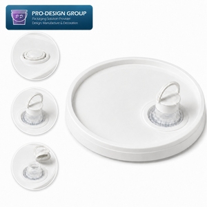 Cubo de plástico industrial de 5 galones para aceite lubricante, personalizable con serigrafía, hermético, con tapa y boquilla antiderrame para productos químicos - Product Image 2