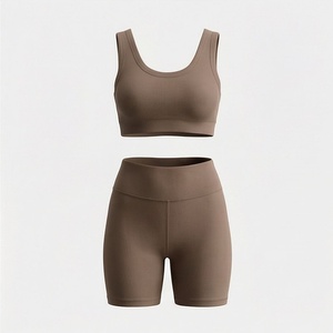 Ropa Deportiva para Mujer, Conjunto de Yoga, Ropa Deportiva sin Costuras de Alta Resistencia Hecha a Medida, Ropa Deportiva para Gimnasio, Ropa para Hacer Ejercicio - Product Image 1