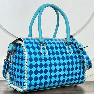 Sac à main élégant 2026 fait main à motif à carreaux, sac de voyage rapide pour femme, sac à bandoulière, sac de sport, fourre-tout, sac à la mode - Product Image 6
