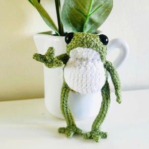 Offre Spéciale – Poupées Animaux au Crochet Faites Main, Adorables Jouets en Peluche Tricotés, Mini Grenouille, Crabe, Chien au Crochet pour Bébés – Idéal Cadeau - Product Image 1