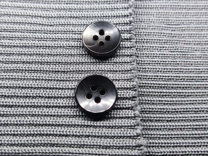 Botón de Cuerno de Búfalo Marrón de Alta Calidad, Ecológico, Hecho a Mano, Redondo, de 18 mm, con 4 Agujeros, para Trajes - Product Image 2