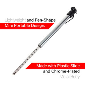 Manomètre de pression des pneus en acier inoxydable Roadpower (RP-GAU-PEN) avec embout métallique - 100 PSI - Assure une inflation optimale des pneus - Product Image 4