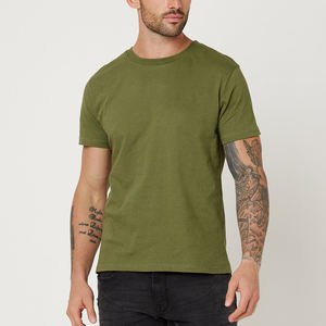 Camiseta de algodón 100% personalizada de alta calidad, diseño ligero y moderno para el verano, talla grande para hombre, venta al por mayor. - Product Image 3