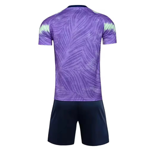 Custom <b>Purple</b> Green <b>Tie</b> Dye Soccer Jersey Shorts Set Sublimation Print Breathable 100% Polyester Unisex Adult Uniform Team Kit - Product Image 2