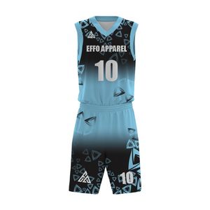 Ensemble short et maillot de basket réversibles, vêtements de sport respirants, fabrication OEM, marque privée, fournisseur en gros - Product Image 4
