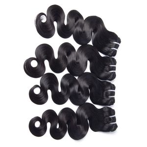 Extensiones de Cabello Humano Remy Indio con Ondas Suaves, Ondas Naturales, Color Negro Suave, 4 Paquetes - Product Image 3
