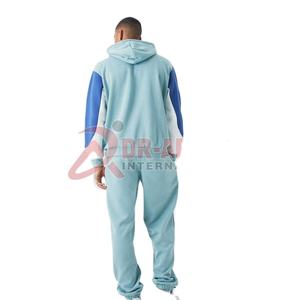 Fabricant de vêtements OEM Ensemble de survêtements légers de style streetwear à séchage rapide pour hommes en coton uni pour la saison hivernale à imprimé bouffant - Product Image 6