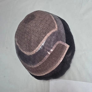 Perruque Toupet Mirage Frontale en Cheveux Humains Vierges Indiens Remy pour Hommes - Ondulation Profonde Yaki Taz Hair BD - Product Image 1