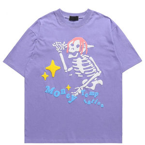 Camiseta Lisa de 270G al por Mayor, Camiseta de Color Sólido Lavado a Granel, Camiseta de Manga Corta Oversize Estampada para Hombre Tallas Grandes - Product Image 3