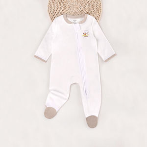 Body de Bebé de Punto de Algodón Orgánico 100% Premium, Manga Larga con Cierre, Transpirable para 4 Estaciones, Conjuntos Unisex para Bebé ALB14 - Product Image 6