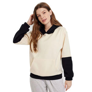 Sudaderas con capucha de alta calidad con logotipo personalizado para mujer / Sudaderas con capucha de talla grande para mujer con hombros caídos al por mayor y en oferta - Product Image 1