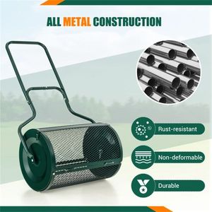 Spargitore di compost in rete metallica da 24 pollici, capacità 2,7 piedi cubi, resistente e antiruggine, per torba, terriccio e sabbia - Product Image 5