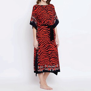 Caftán Marroquí Premium para Mujer, Corte Holgado, Manga Larga, Vestido Maxi Islámico Tradicional - Product Image 2