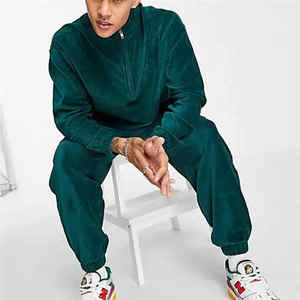 Ropa Deportiva de Gimnasio Ecológica para Hombre, Talla XL, Personalizable, de Alta Calidad, en Terciopelo Velour, Sudadera con Capucha y Pantalón Deportivo para Verano e Invierno, Tallas Grandes - Product Image 1