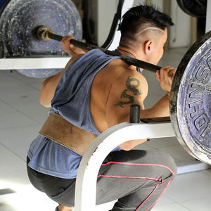 Cinturón de Soporte Lumbar para Levantamiento de Pesas, de Goma Natural y PVC, Impermeable, Ecológico, Transpirable y Personalizable, para Entrenamiento Físico en el Gimnasio - Product Image 6