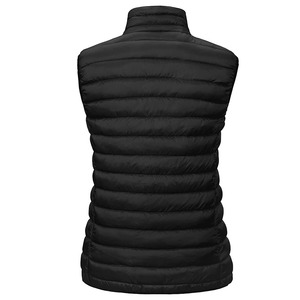 Dernier modèle Gilet d'hiver matelassé zippé pour femme, style streetwear, avec logo personnalisé, vêtement d'extérieur tendance, gilet équestre - Product Image 5