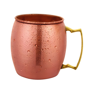 pure copper moscow mule <b>mugs</b> traditional style drinkware <b>set</b> for chilled beverages kitchen bar party essentials - Product Image 1