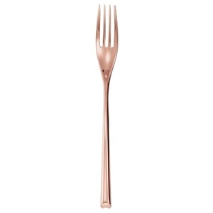Elegante Tenedor de comedor de oro rosa, cubiertos de mesa, acabado rosa, tenedor de cubiertos, utensilio de mango largo pulido de lujo - Product Image 1