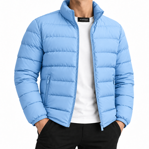 Chaqueta Acolchada para Hombre, Estilo Urbano, Impermeable, con Capucha, Diseño Único, para Clima Frío, Ropa de Exterior - Product Image 3