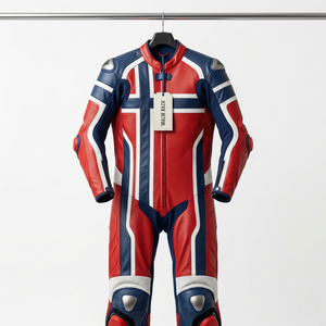 Traje de Carreras de Cuero Personalizado para Motociclistas, Hecho a Mano, Talla, Color, Texto y Logotipo Personalizables - Product Image 4