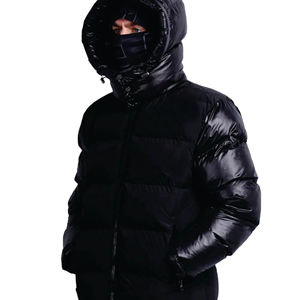 Chaqueta Acolchada de Diseño para Hombre, Chaqueta de Invierno con Relleno de Plumón, Fabricación Europea OEM, Abrigos Personalizados para Hombre, Chaquetas de Burbuja Brillantes de Algodón - Product Image 2