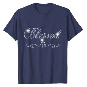 T-shirt en strass pour homme, fabriqué aux États-Unis, brillant et élégant, en coton de haute qualité, style streetwear décontracté. - Product Image 5
