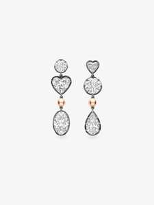 14K 18k Solid Gold Lab Grown <b>Diamond</b> Tear Drop <b>Earring</b> Prong Set Georgian Style Statement Elegant Wedding <b>Dangle</b> Women's Jewelry - Product Image 4