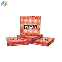 Individuell Bedruckte Wellpappe-Verpackung Personalisierte Pizzabox mit Farbigem Logo