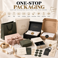 Set Completo di Imballaggi Personalizzati per Piccole Imprese: Scatole di Carta, Sacchetti Shopping, Carta Velina, Cartellini Pendenti - Vendita all'Ingrosso