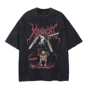 Camiseta con Lavado Ácido, 100% Algodón, Impresión Digital, Letras, 240 g/m², Personalizada, Transpirable, Corte Regular, Manga Corta, Ecológica, de Secado Rápido - Product Image 1