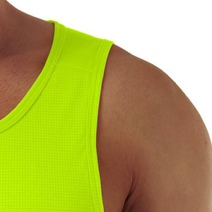 Men's Hip Hop Tank Top ODM Custom Print Street Style Shirt 100% Polyester Breathable V-neck Gym Wear Summer Vest - Product Image 3