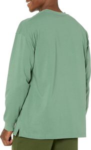 Camiseta de manga larga para hombre con bolsillo, para entrenamiento, correr al aire libre, de corte holgado y tela gruesa. - Product Image 4
