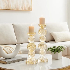 Support à bougie en laiton avec motif floral, forme élégante, décoration d'intérieur, finition durable - Product Image 6